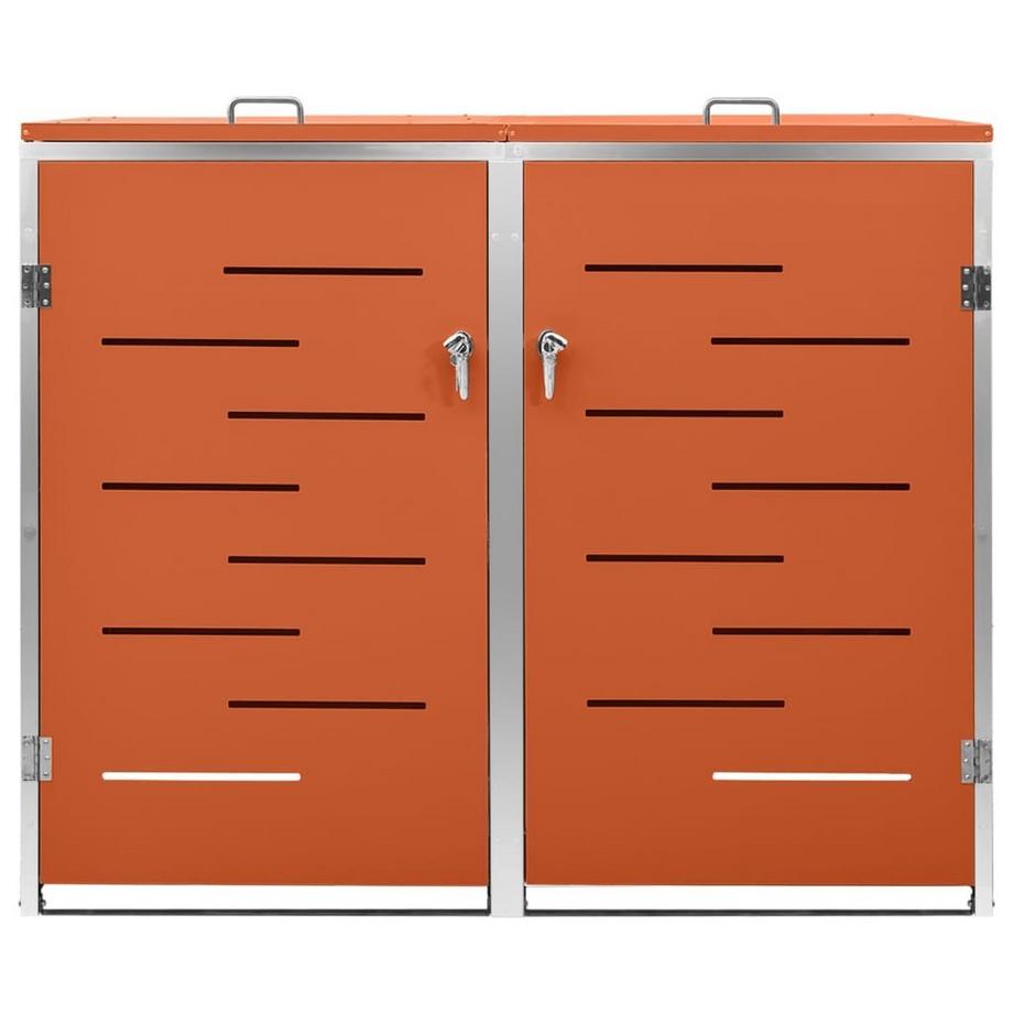 VidaXL Mülltonnenbox edelstahl  