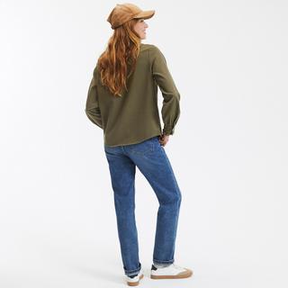 La Redoute Collections  Langärmelige Jeansbluse 