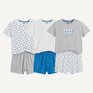 La Redoute Collections  Lot de 3 pyjashorts coton 