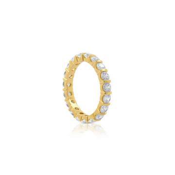 Memoire Ring Gelbgold 750 Zirkonia