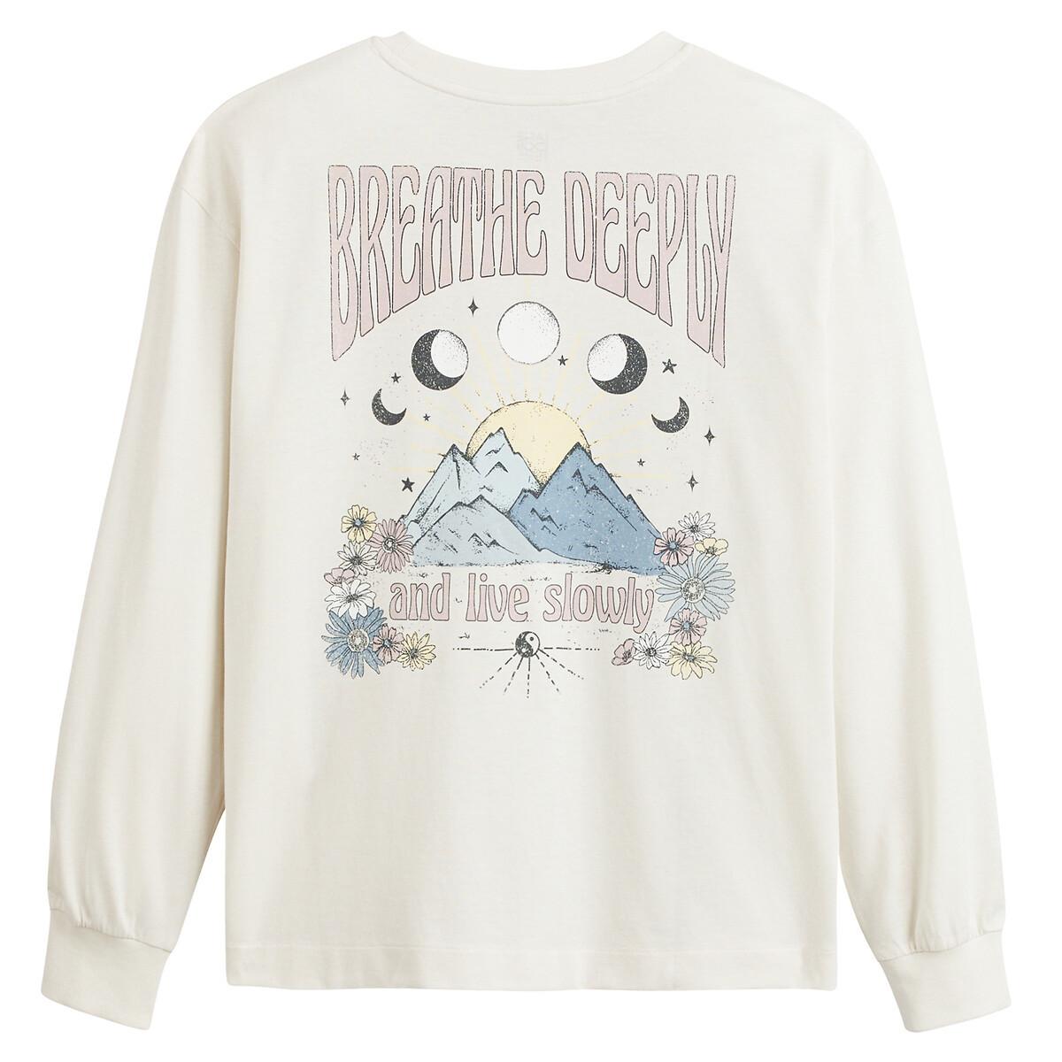 La Redoute Collections  Langarmshirt mit Messageprint 