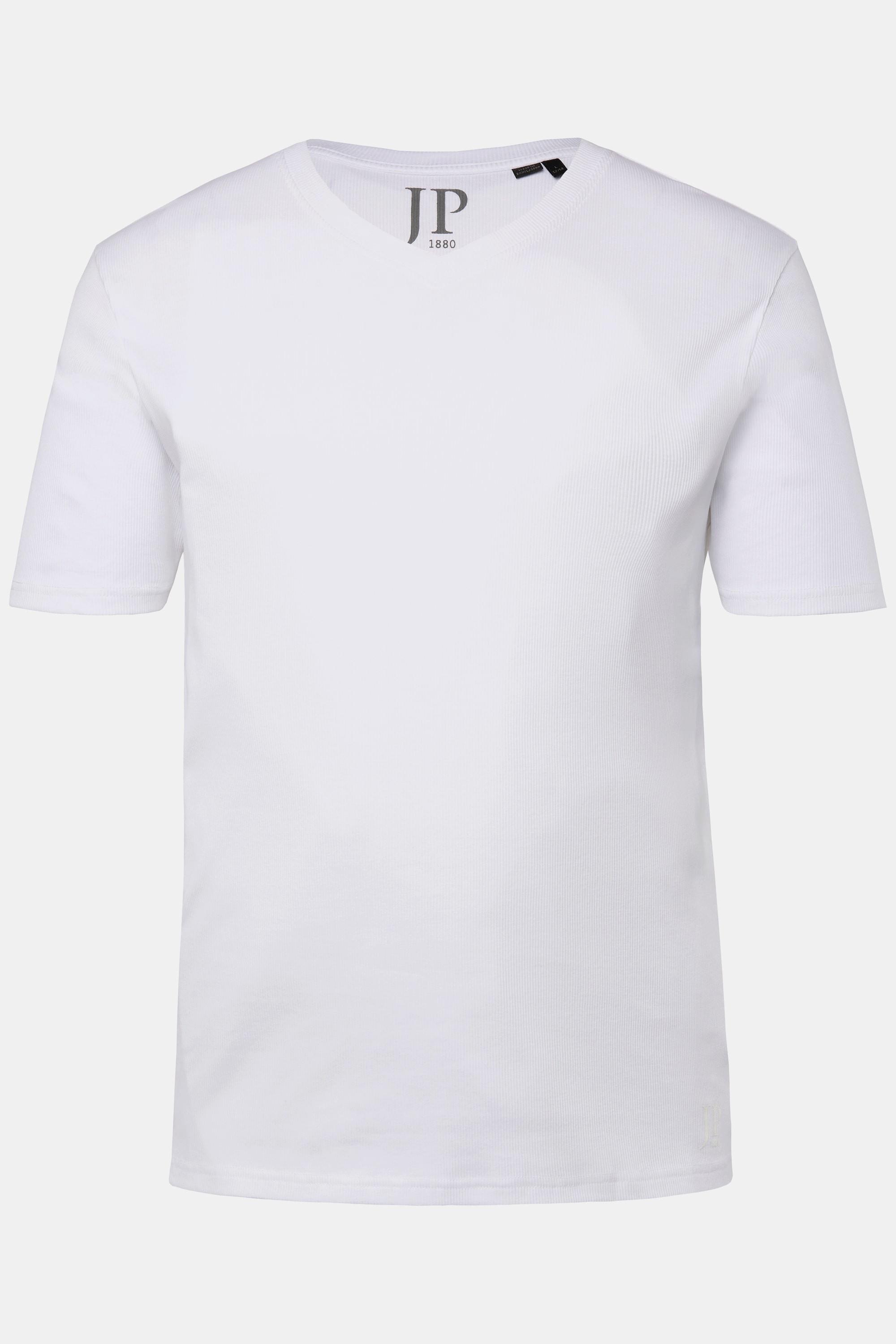 JP1880 Canottiera in jersey a costine scollo a V  