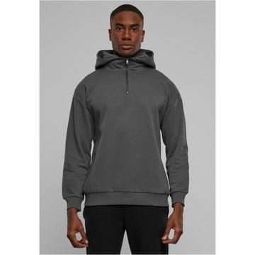 sweatshirt à capuche zippée avec col montant