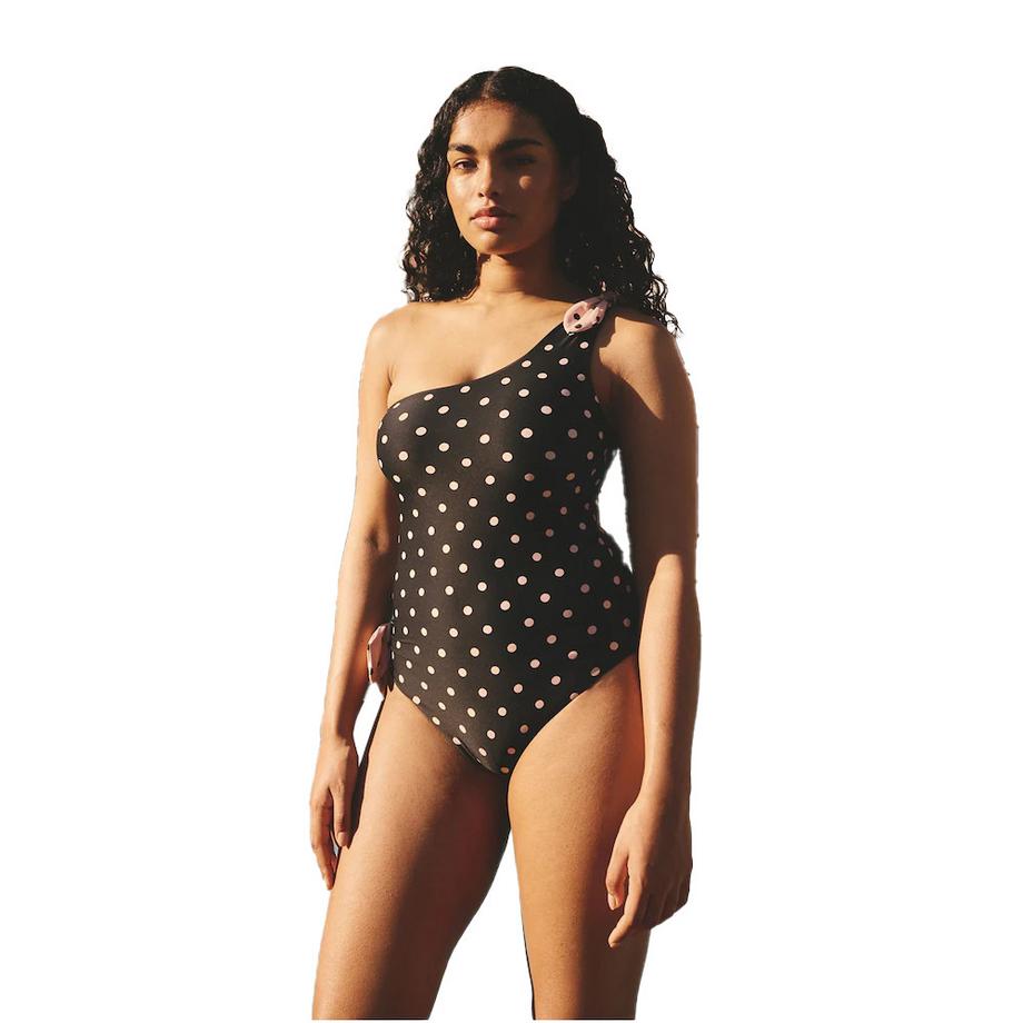 Cath Kidston Costume da Bagno Monospalla a Pois  
