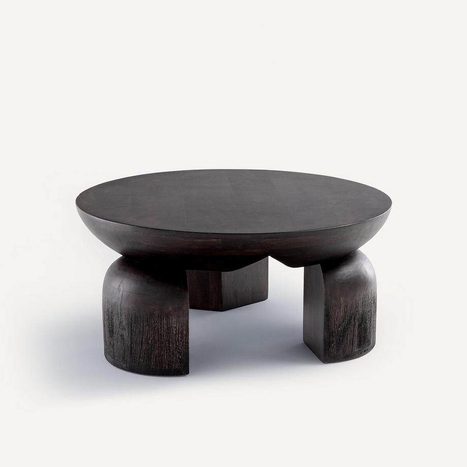 Table basse tripode en manguier