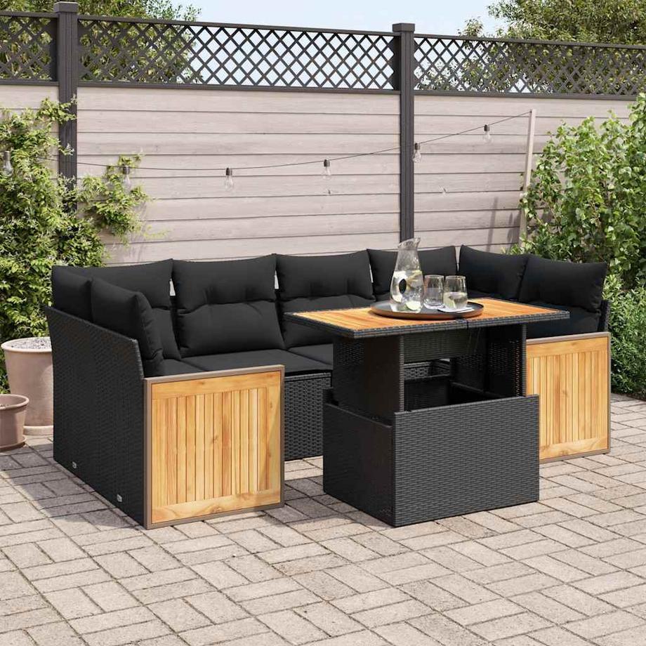 VidaXL Gartensofa set poly-rattan  