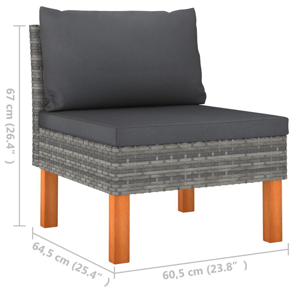 VidaXL Garten-lounge-set poly-rattan  