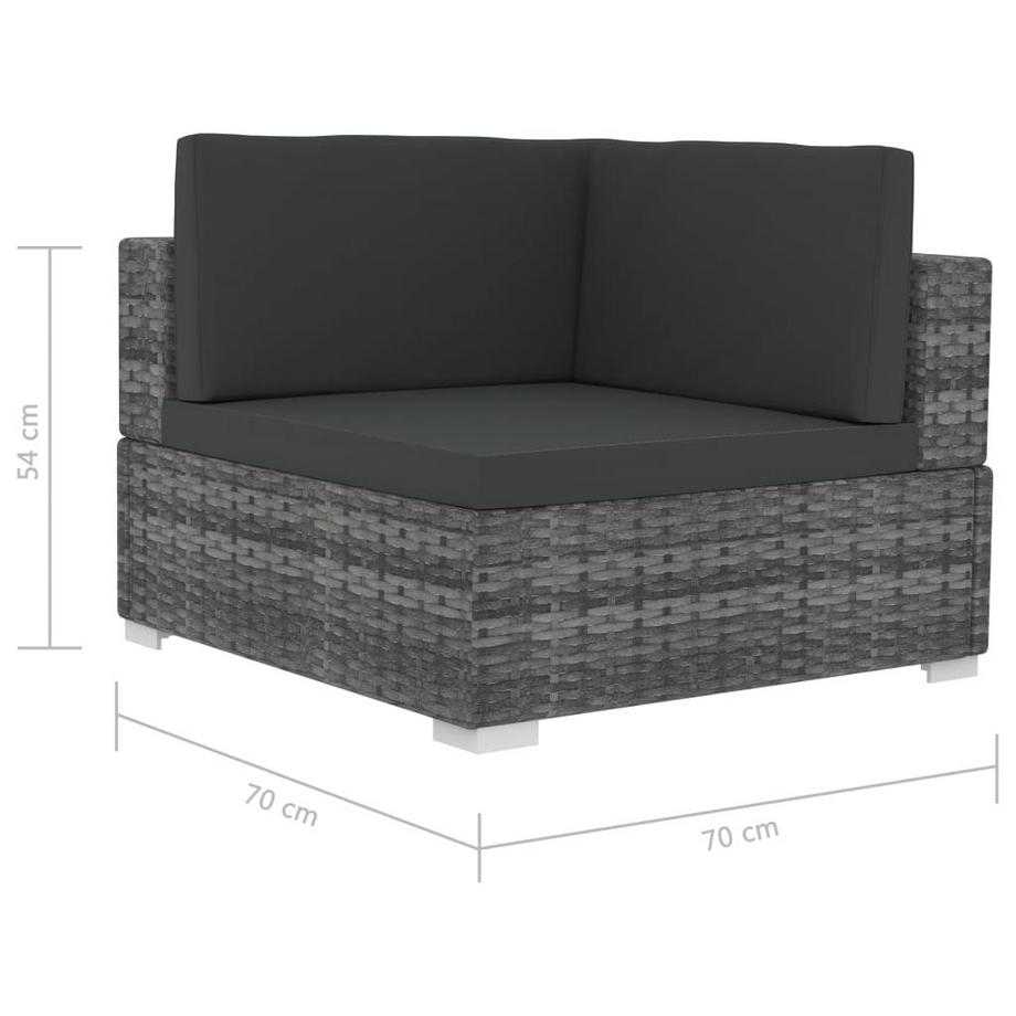 VidaXL set divani Polirattan  
