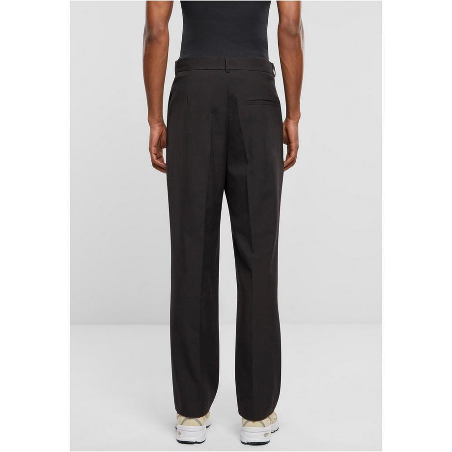 URBAN CLASSICS Pantalon Double Plissé Carotte Slim Fit  