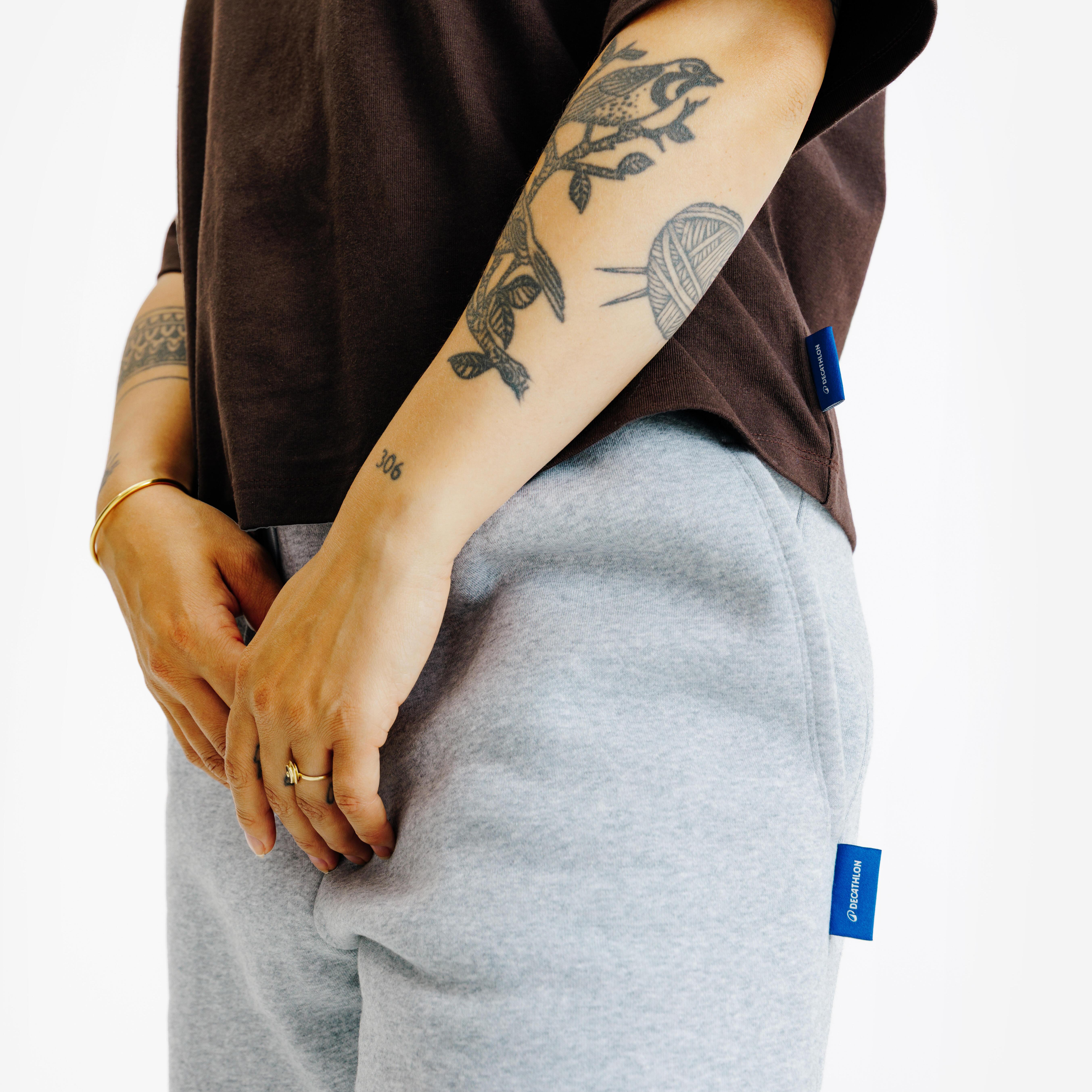 DECATHLON  Pantaloni sportivi donna oversize cotone 