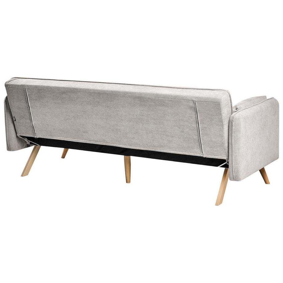 Beliani Canapé-lit en Tissu Minimaliste ASAA  