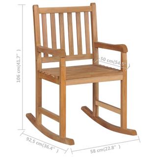 VidaXL Chaise à bascule bois  