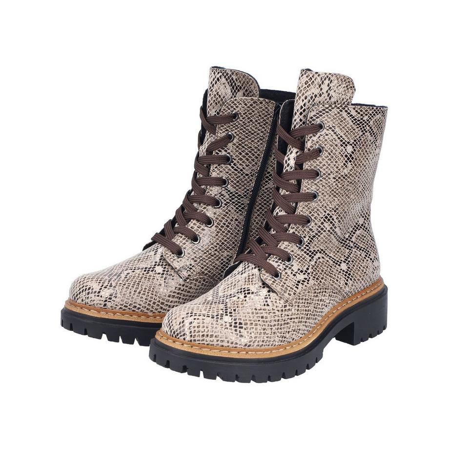 Rieker Schnürstiefelette mit Seitlicher Reissverschluss  