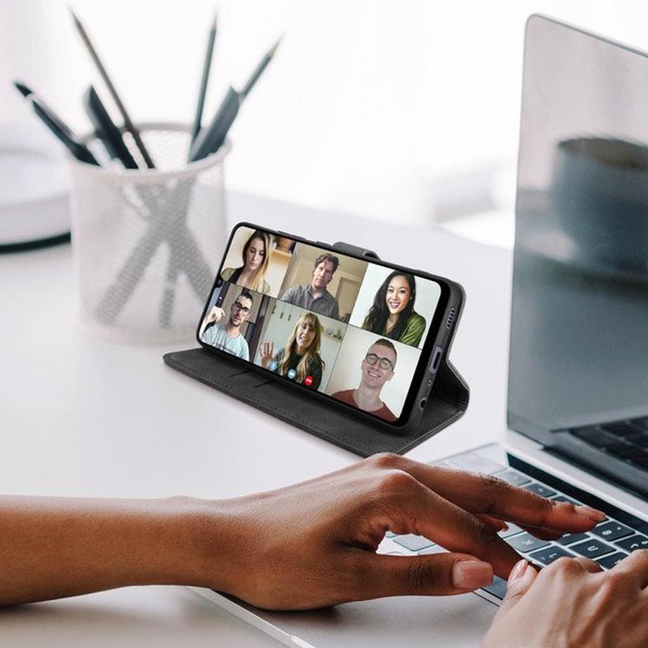 Avizar  Custodia Galaxy A32 4G Scamosciata Nera 