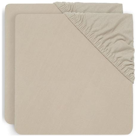 Jollein  Spannbettlaken Jersey Laufgitter 75x95cm 2er Pack 