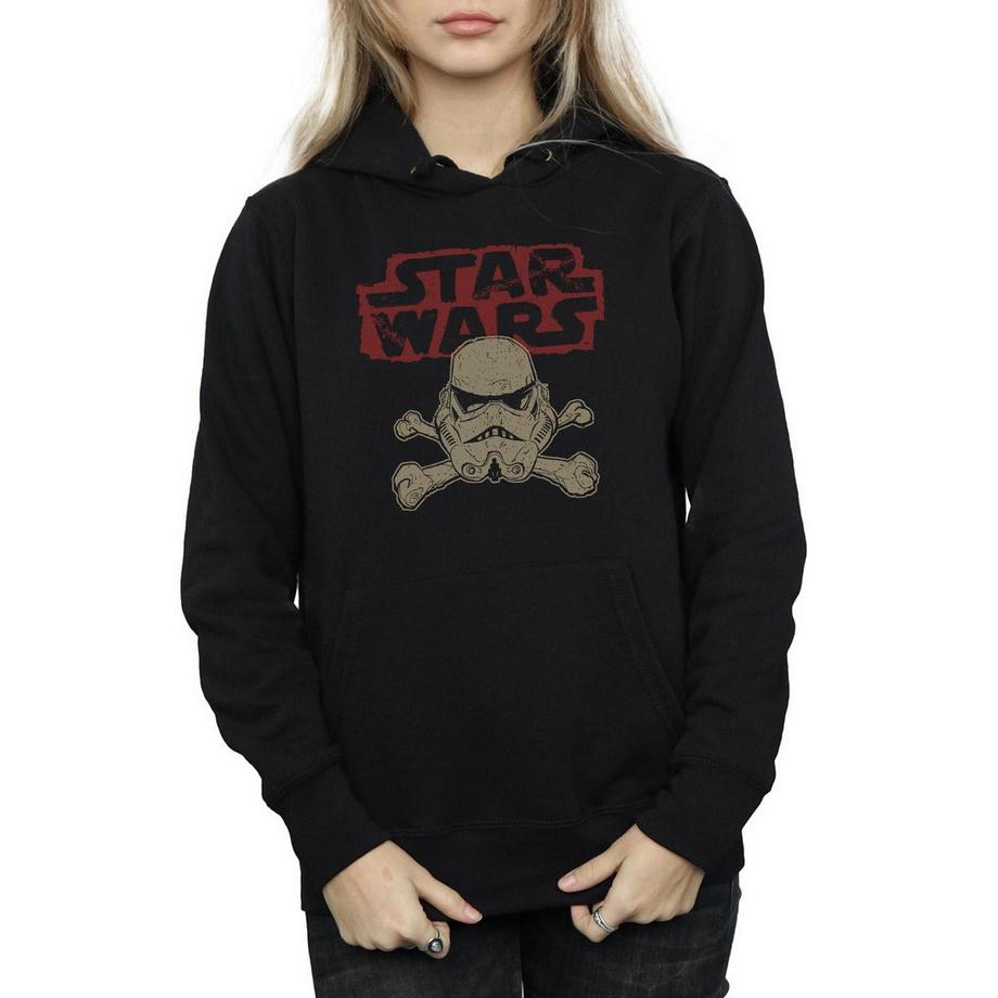 STAR WARS Star Wars Stormtrooper Skull Felpa con Cappuccio  