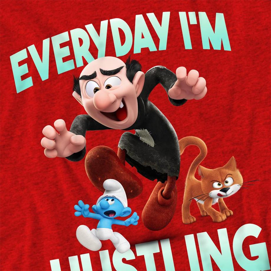 Les Stroumpfs  T-ShirtMotif Gargamel Everyday I'm Hustling 