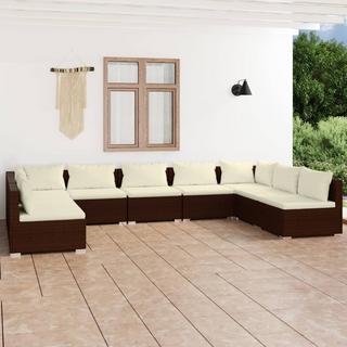 VidaXL Garten-lounge-set poly-rattan  