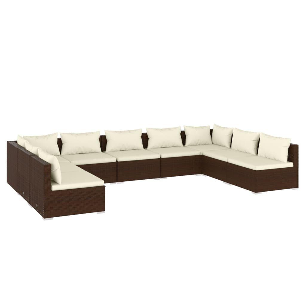 VidaXL Garten-lounge-set poly-rattan  