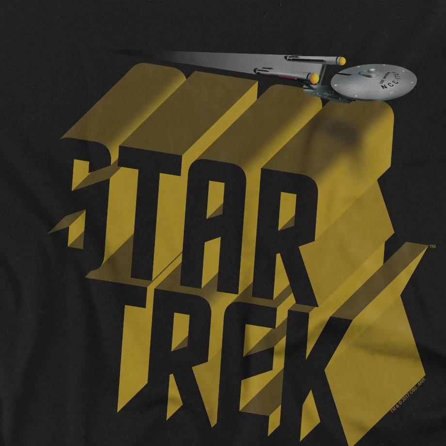 Star Trek Star Trek Bedrucktes Kurzarm T-Shirt  