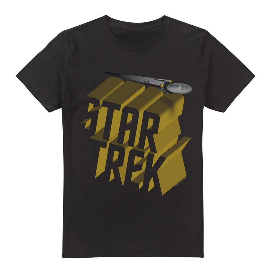 Star Trek Star Trek Bedrucktes Kurzarm T-Shirt  