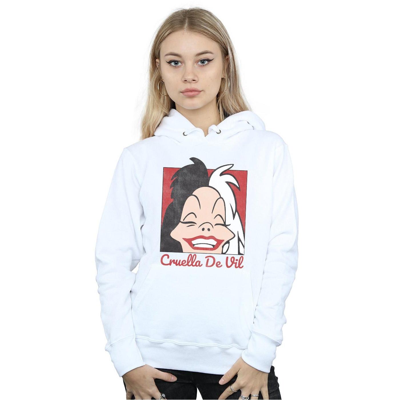 Disney Cruella De Vil Bedruckter Kapuzenpullover  