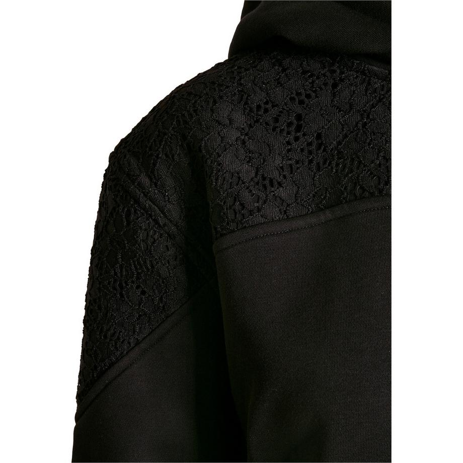 URBAN CLASSICS Felpa con Cappuccio Lace Inset  