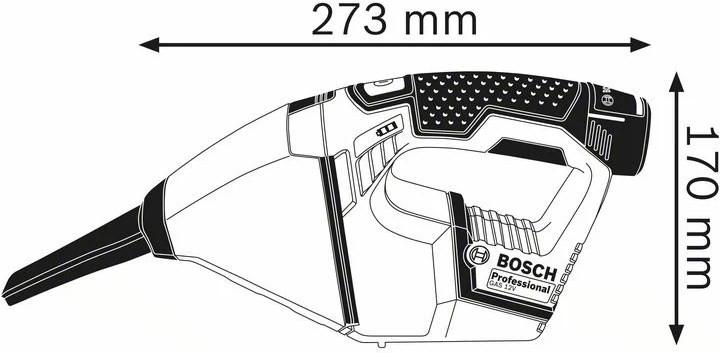 Bosch Professional GAS 12V accu main ZB solo, carton  
