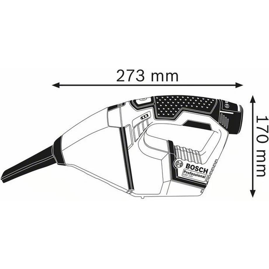 Bosch Professional GAS 12V AkkuHand ZB solo Karton  