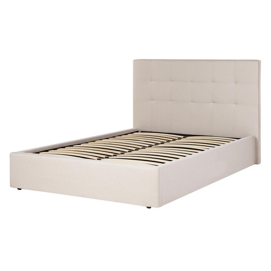 Beliani Lit ottoman en Tissu  LORIENT  