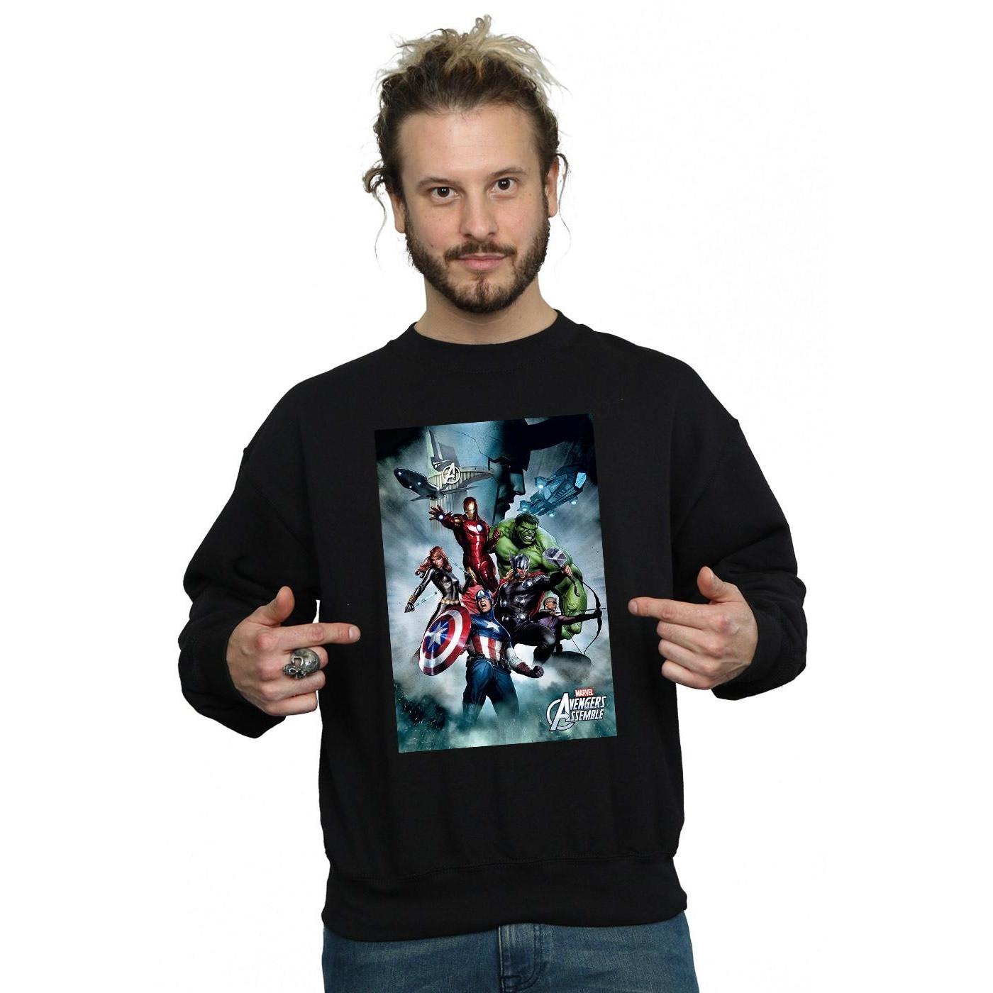 MARVEL  Avengers Assemble Team Montage Sweatshirt 