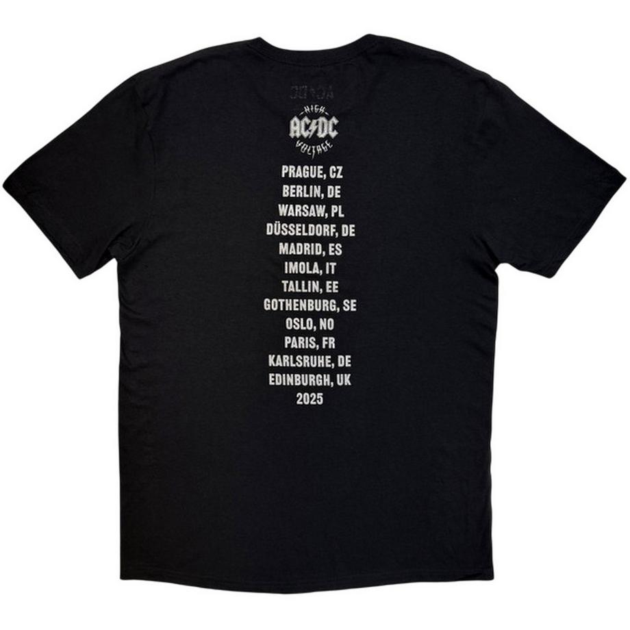 AC/DC  T-ShirtMotiftyle Imprimé Au Dos High Voltage Eu Tour ´25 