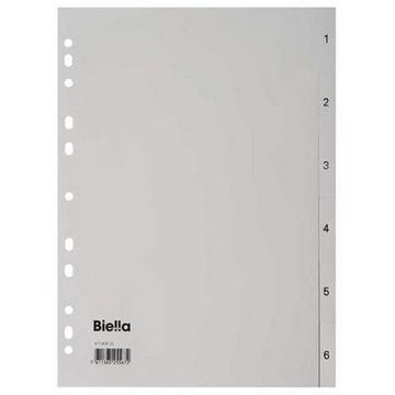 BIELLA Register PP grau A4 471406.00 1-6, Vollformat