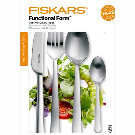 Fiskars Besteckset 16-teilig in Geschenkbox matt  