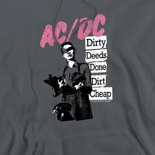 AC/DC ACDC Dirty Deeds Felpa con Cappuccio  
