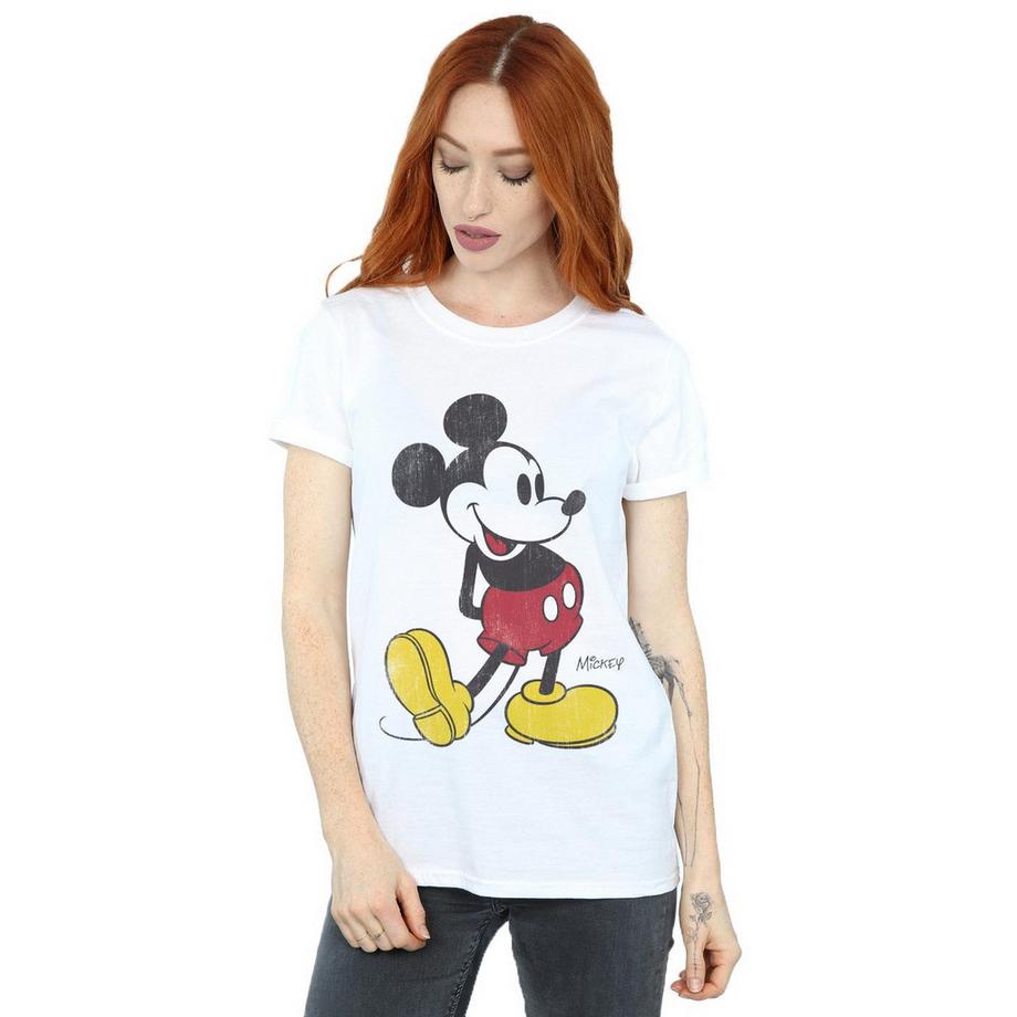 Disney Mickey Mouse T-Shirt Imprimé Effet Vieilli  