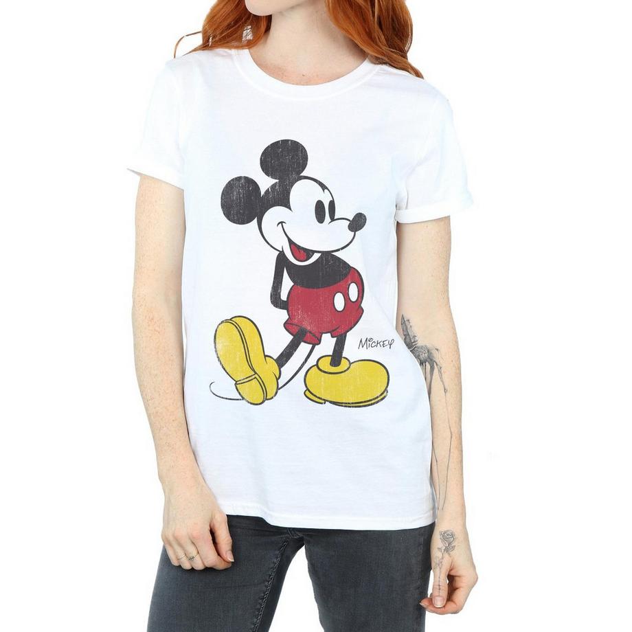 Disney Mickey Mouse T-Shirt Imprimé Effet Vieilli  