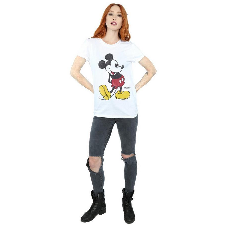 Disney Mickey Mouse T-Shirt Imprimé Effet Vieilli  