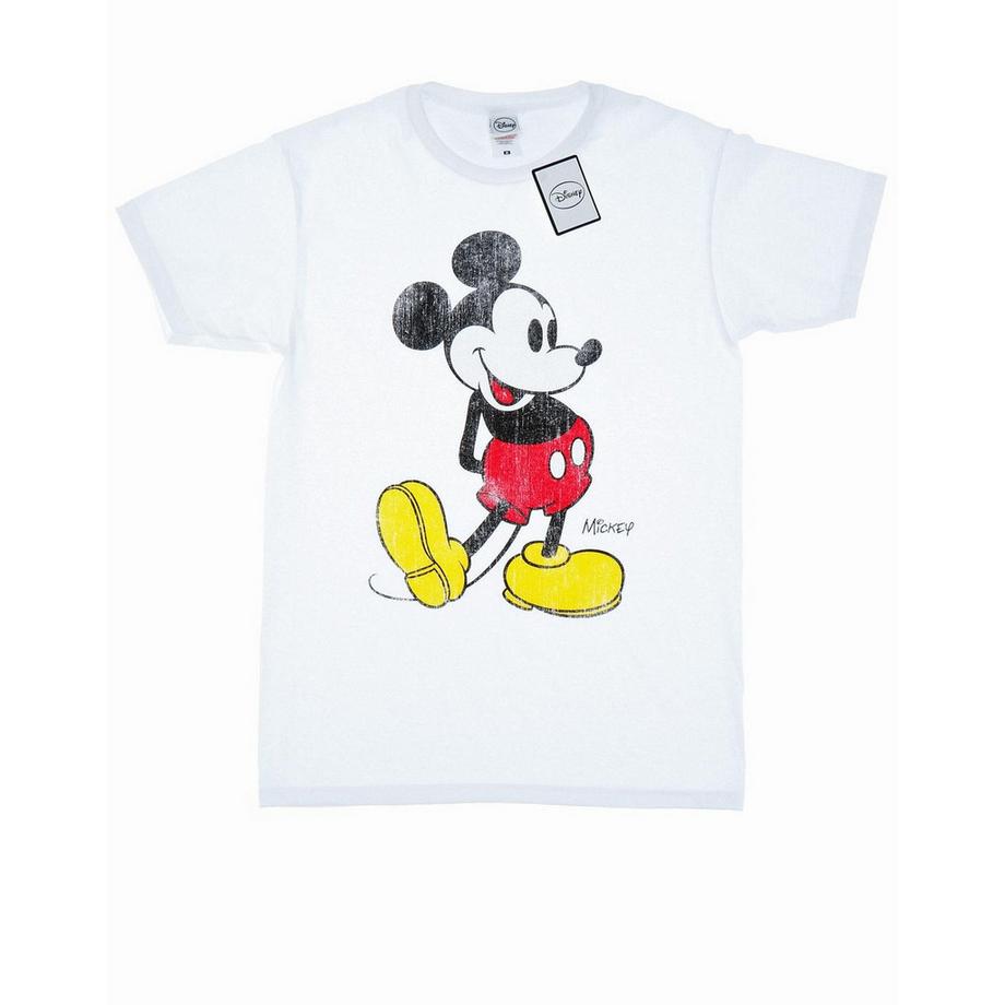 Disney Mickey Mouse T-Shirt Imprimé Effet Vieilli  