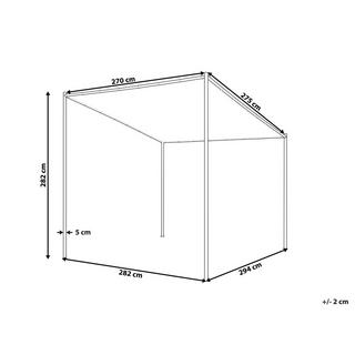 Beliani Gazebo en Poliestere Classico VIMINO  