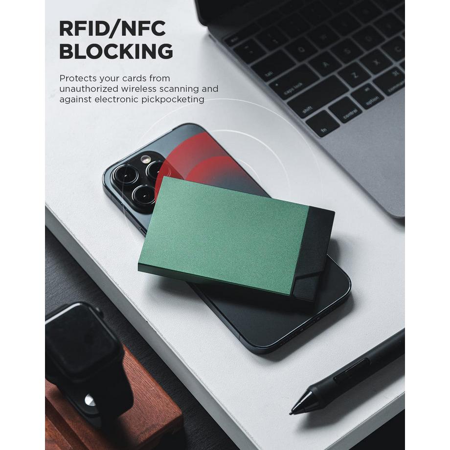 Only-bags.store Metall RFID NFC Schutz Slim Automatisches Pop Up Kartenetui  