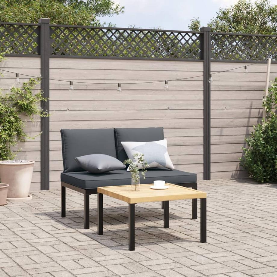 VidaXL Gartenbank aluminium  