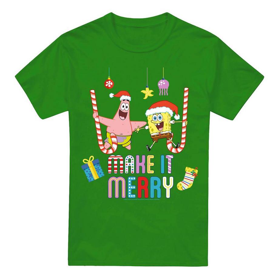 Make It Merry Maglietta Natale Patrick Star (patrick Stella)
