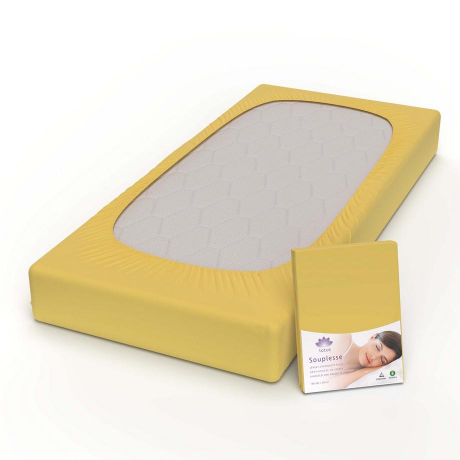 Lotus Bettwaren Souplesse Lenzuolo con Angoli Jersey  