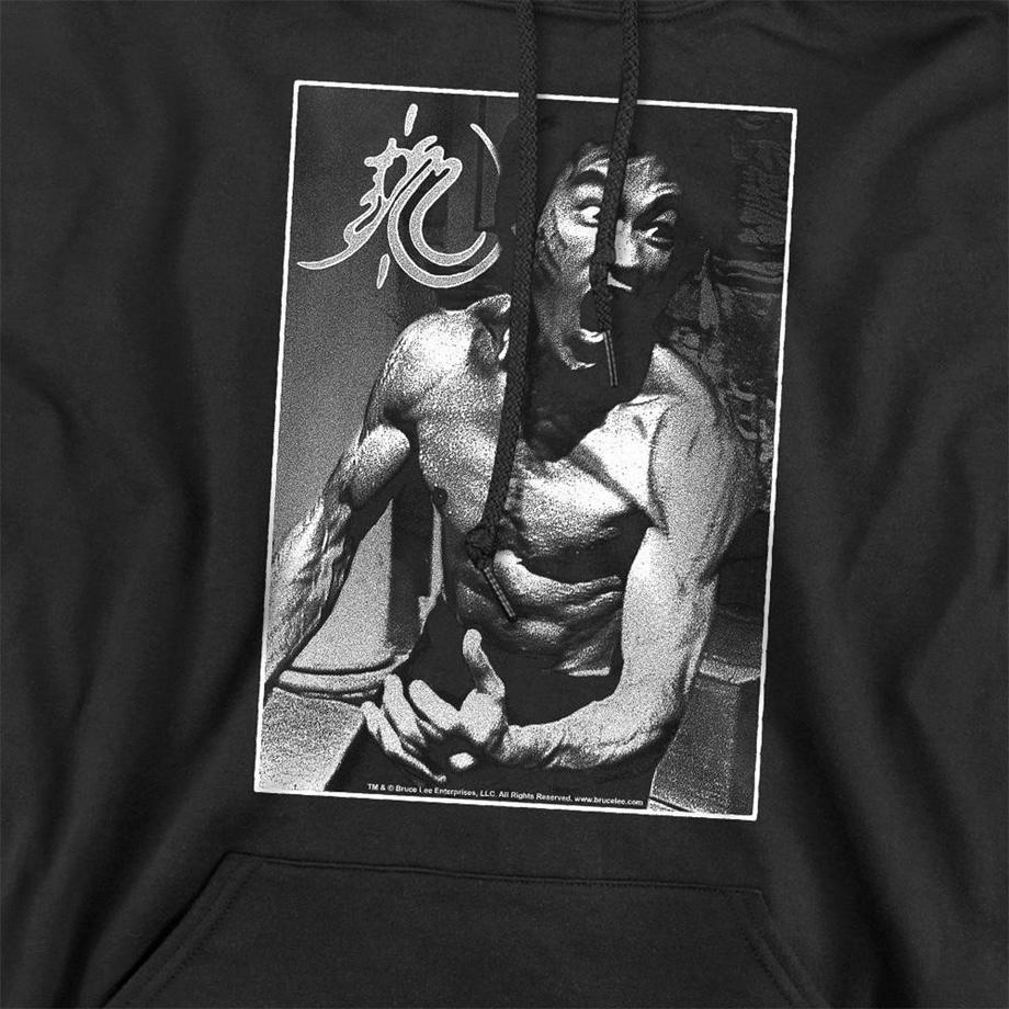 Bruce Lee Focused Rage Felpa con Cappuccio  