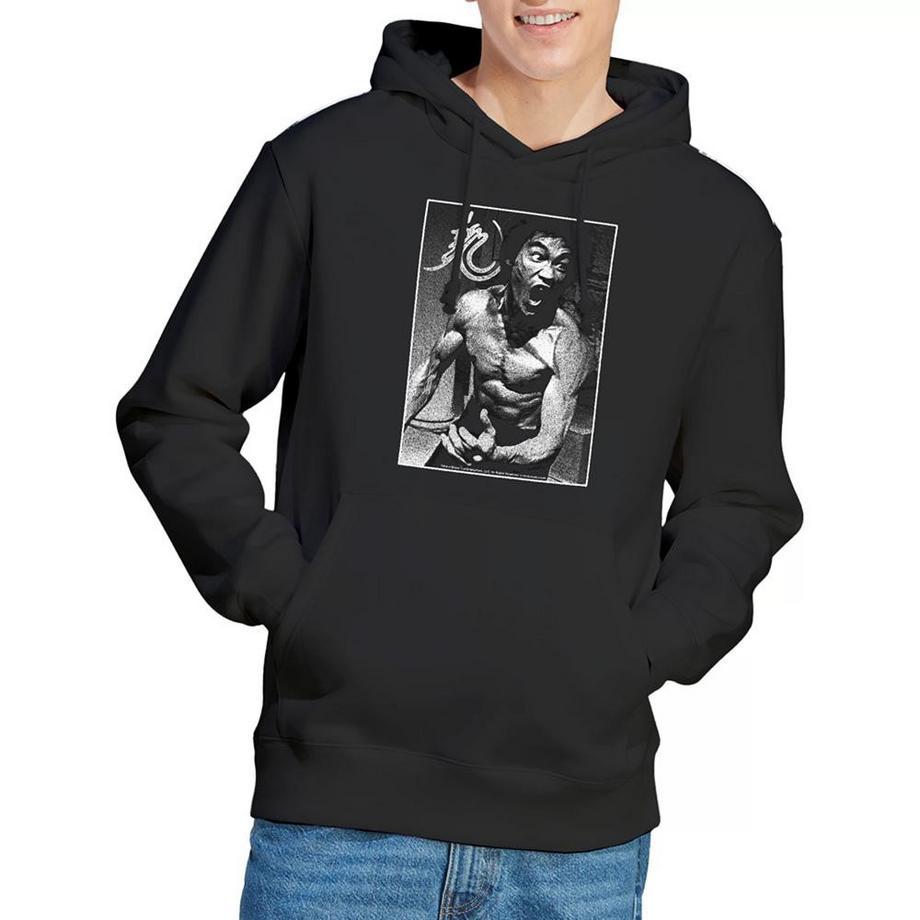 Bruce Lee Focused Rage Felpa con Cappuccio  