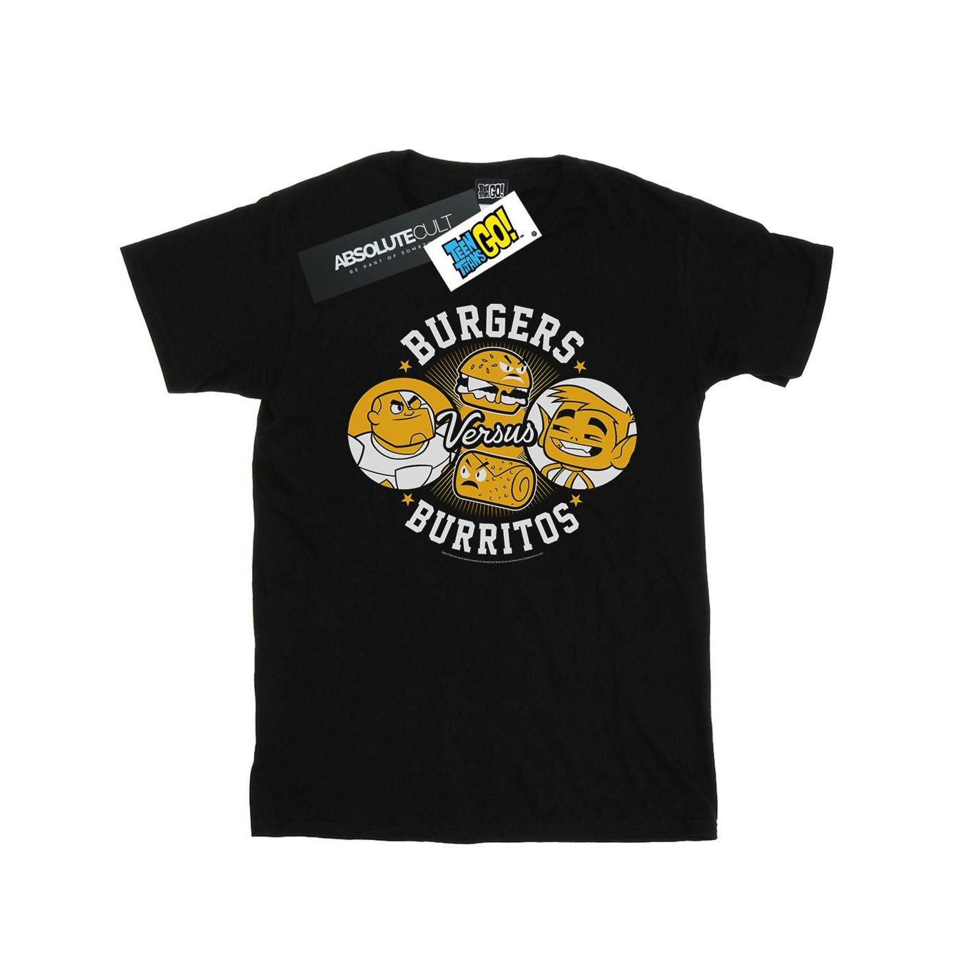 DC COMICS  Teen Titans Go Burgers Vs Burritos TShirt 