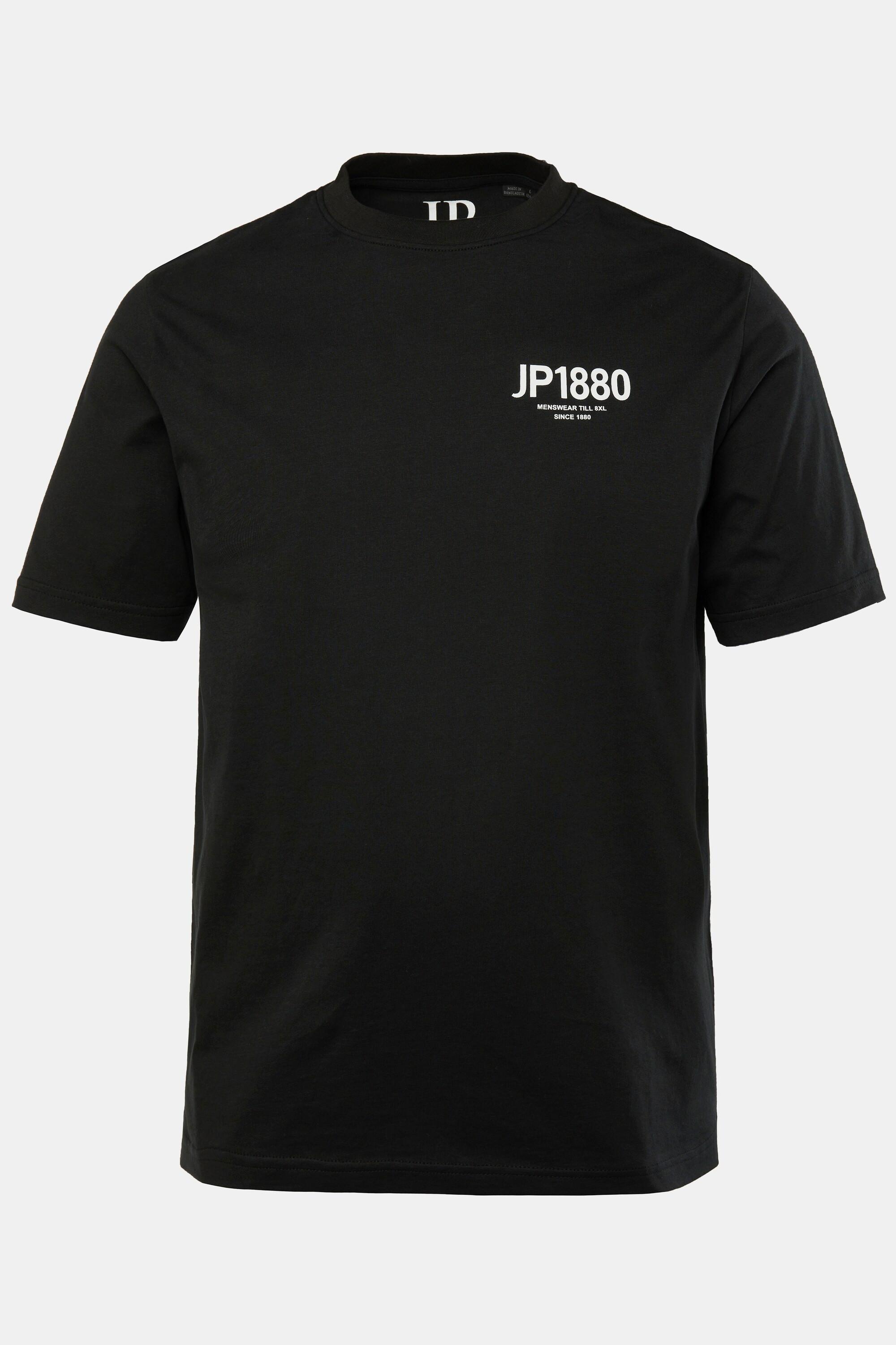 JP1880 Halbarm Brust-Print Rundhals T-Shirt  