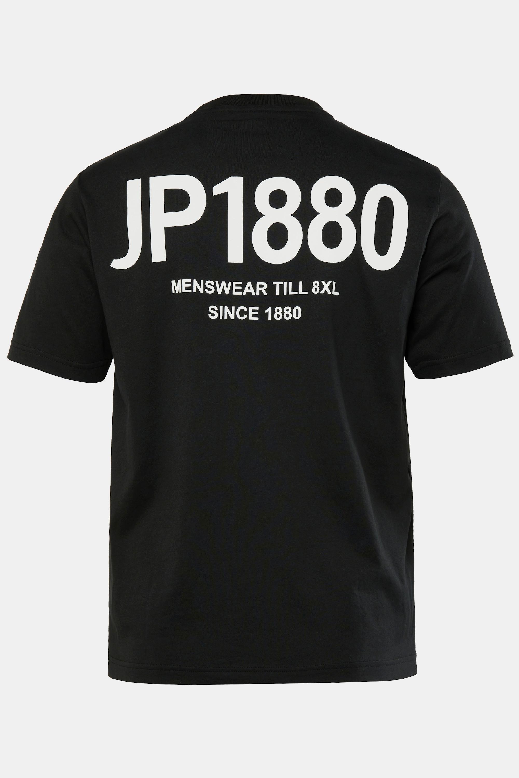JP1880 Halbarm Brust-Print Rundhals T-Shirt  