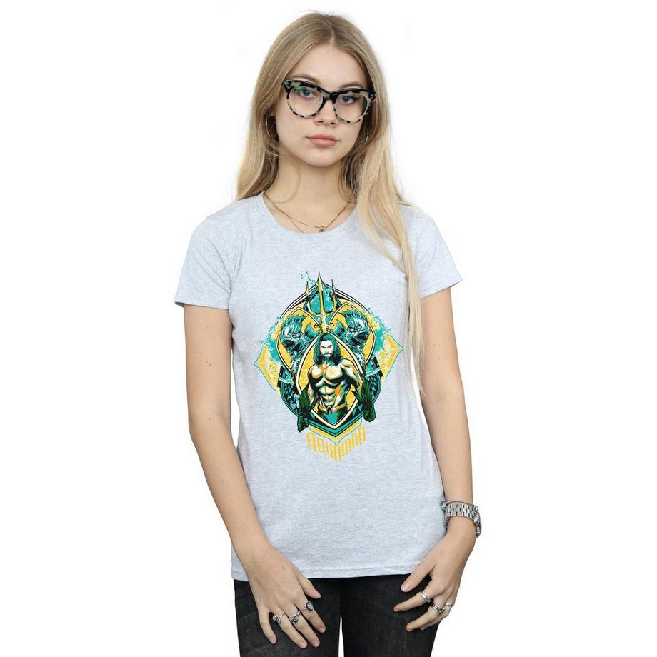 DC COMICS Aquaman T-Shirt Imprimé Graphique  